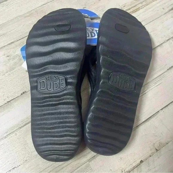 Hey Dude Mens Myers Flip Classic Black 9 NWT - Picture 4 of 5